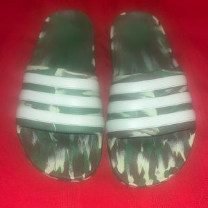 Camo Colored Adidas Slides